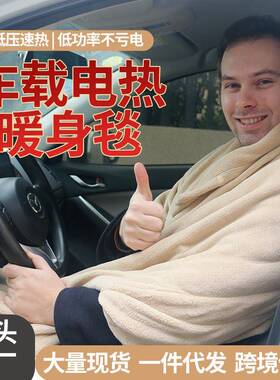 低压电热毯单人盖腿披肩电褥子110V12V货车载24V宿舍便携车载