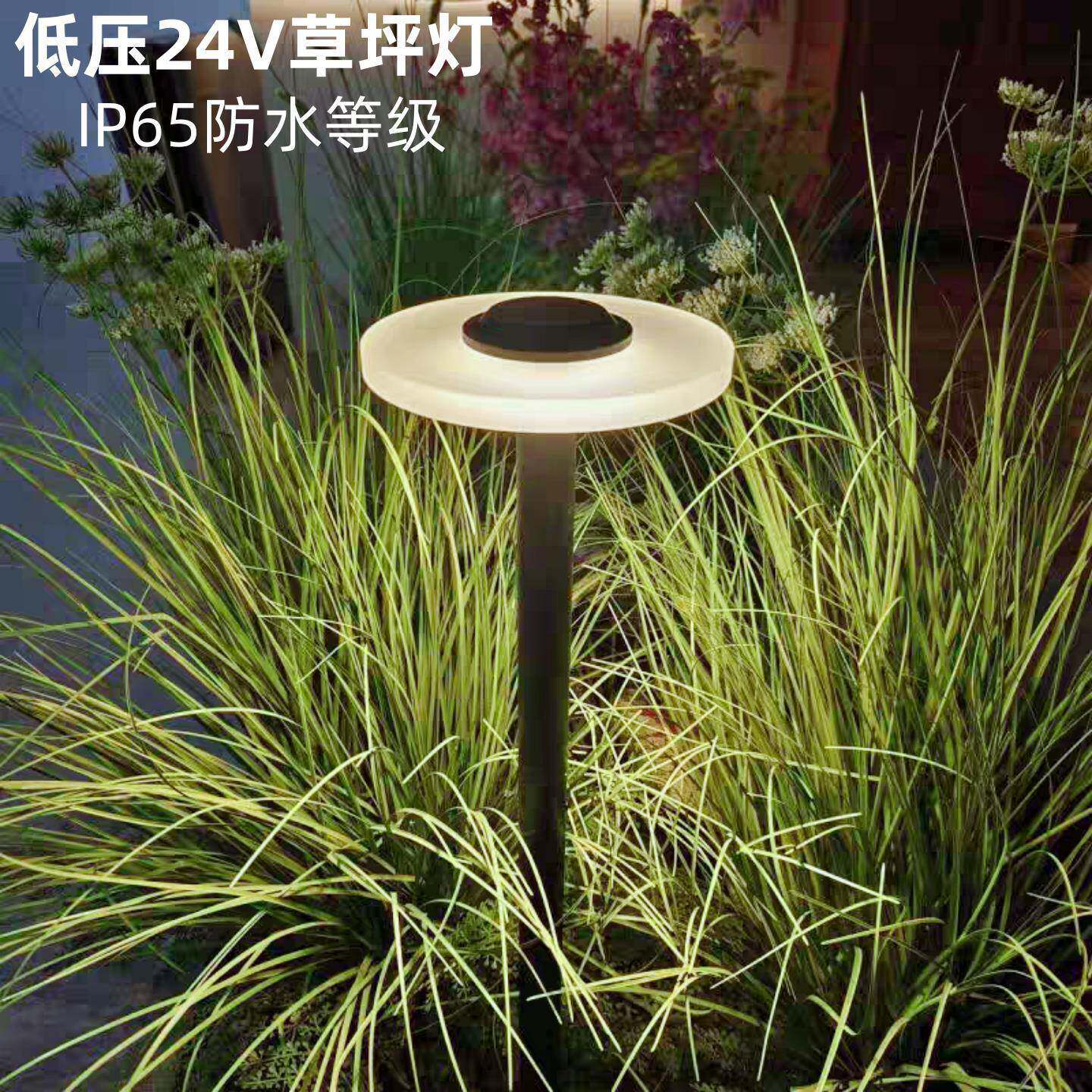 低压24V草坪灯户外庭院灯现代别墅LED景观灯花园灯网红小院草地灯