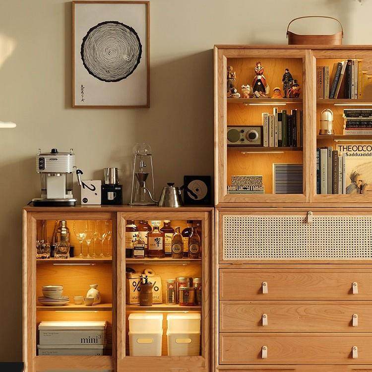 北欧实木书柜家用小户型玻璃落地收纳展示柜书房简约储物书柜组合,农用物资,其他肥料,淘宝优惠券,粉丝福利购,淘宝优惠卷