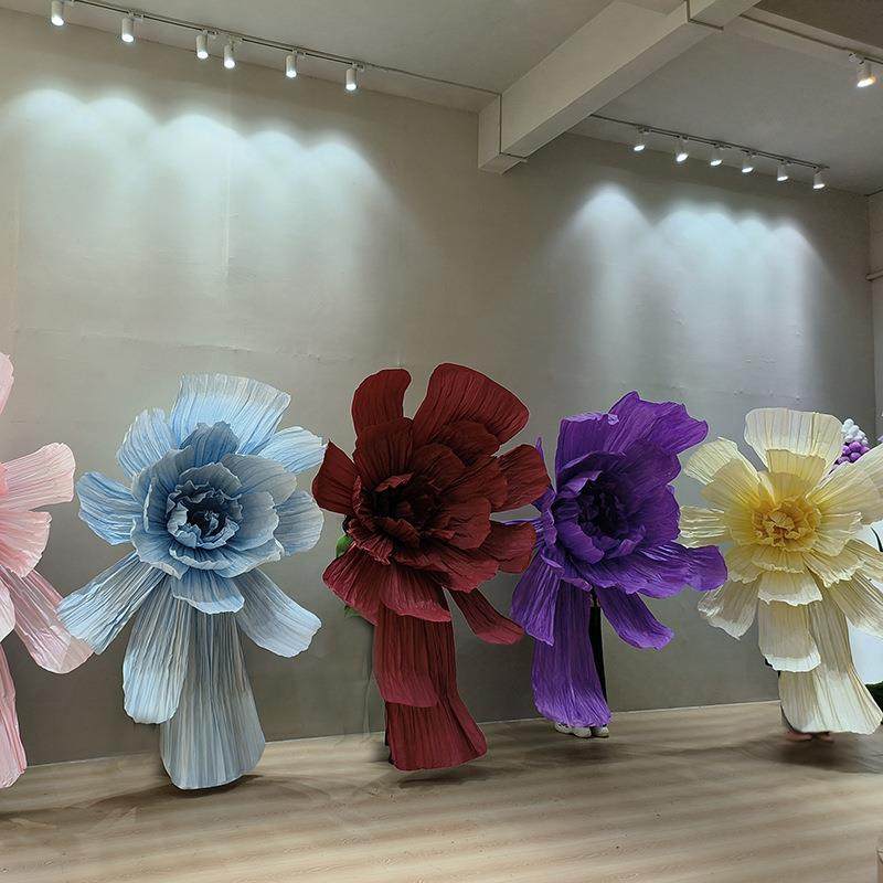 巨型褶皱美塑纸花橱窗舞台背景布置装饰商场美陈大型立体纸艺花,工业油品/胶粘/化学/实验室用品,其他实验室设备,淘宝优惠券,粉丝福利购,淘宝优惠卷