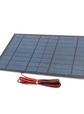 9V10W滴胶Y阳能电池板+200CM9V10W太红黑线D太I你太阳能发电迷板