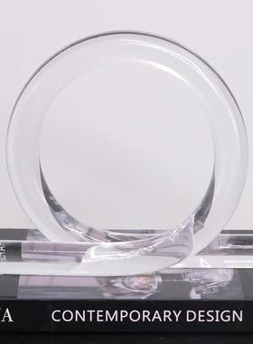 亚装克力绳结摆简件酒店板房家CPN居约酒样柜桌面饰品送礼