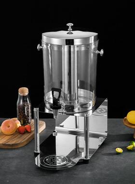 不锈钢CKV果汁鼎L料加厚PC冷热饮机单头双头饮料鼎用饮设商备8饮