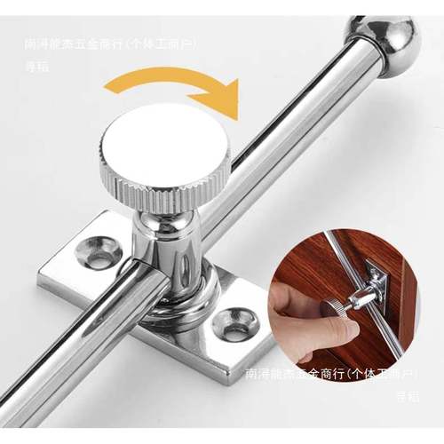 老洋风撑木窗臂意上支撑杆停手随限位器翻固定门窗调KRE节铜撑房