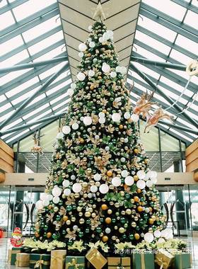 大型圣/诞树/户外商IBD场广场圣诞树34/5米圣诞树68m圣诞树带装饰