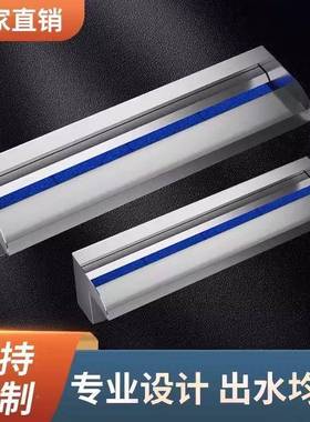 幕墙流水不锈钢瀑布出景水WEU口庭院景户外水造景叠水造观人花园