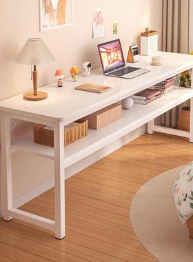 窄款子学生书桌长形简租易桌子出屋工作台桌DWJ靠墙出租屋长条方