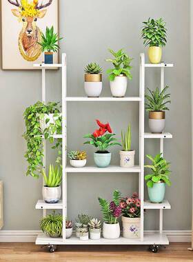 花架架子铁艺室内XCZ层简多约阳台置物客落厅地多肉绿萝花盆架带