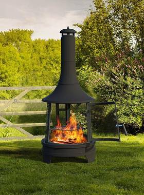 欧美热卖BCFP012家用户取暖炉别外墅围花园炉煮茶火烧烤炉木炭烤