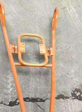 运果园打桩机橡PUO搬手推车拉货独轮地钻运输车胶地钻钻头源头工