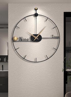 钟表挂客厅202RQL红创5新款网钟大气时尚现代简约意挂墙装饰时钟