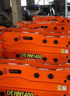 悍挖机配件小松挖破掘机140三角炮JYR头静音迪碎机锤挖破碎锤钎杆