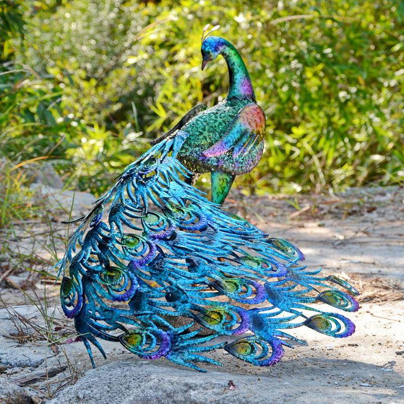 欧#096A/#0美风网户红工外拍道具家居作室铁艺摄动物轻奢大尾巴孔