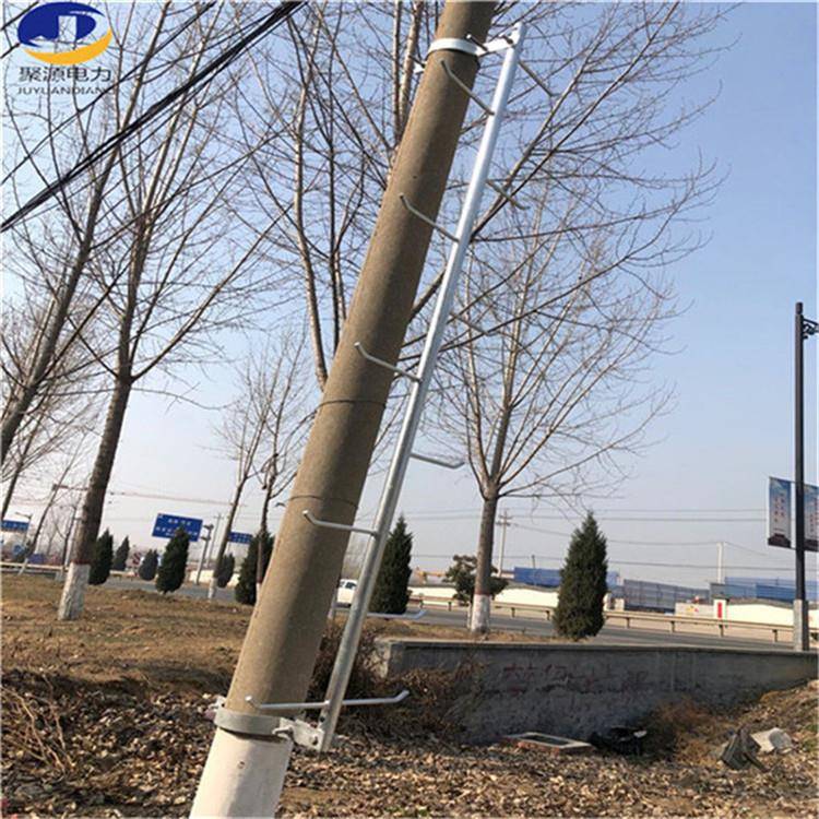 爬梯抱箍式电线杆爬梯圆管方管爬梯加工生产