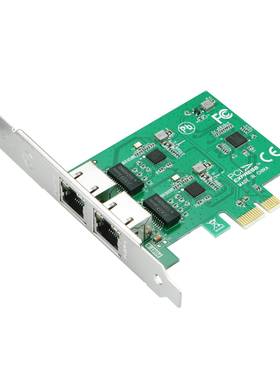 PCI-E双口1G千兆网卡瑞昱RTL8111F台式机服务器有线以太网黑群ROS