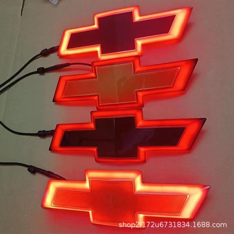 适用于雪佛兰索罗德中网车标亮灯光迈锐宝标志发光led灯流水动态