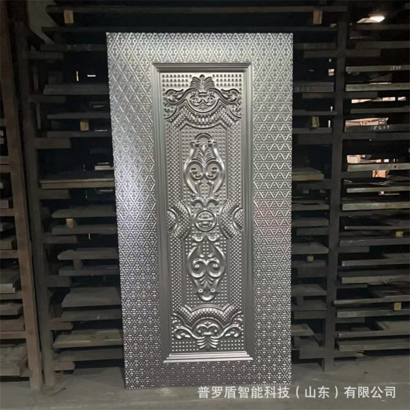 压花门面防盗门门板压花入户门装饰花纹板镀锌门板承接外贸门皮