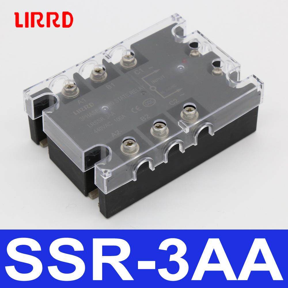 LIRRD利尔德LRSSR-3AA交流控交流20A25A30A40A380V三相固态继电器