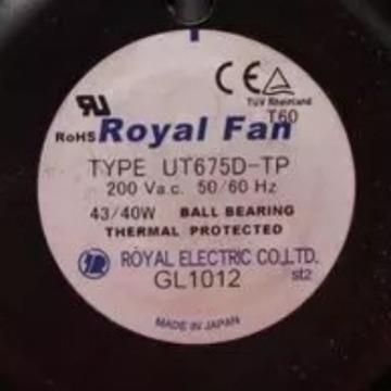 现货ROYALFANTYPEUT675D-TP200VAC43/40W172*150*55质保2年