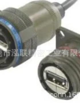 USBFTV7PEM2G替代品USB连接器USBFldJnutRcptMtlBkshllGr