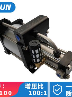 70MPA100倍气动加压泵气体增压器氮气气体增压阀气动增压阀