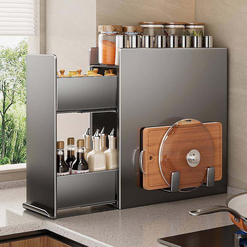 厨房置物架多功能抽拉式极窄边调料品盐调味罐收纳盒台面调料架子,纺织面料/辅料/配套,纺织机械配件,淘宝优惠券,粉丝福利购,淘宝优惠卷