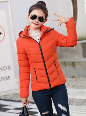 反季特卖2021新款冬装棉衣女装短款加厚棉袄韩版修身羽绒棉服外套