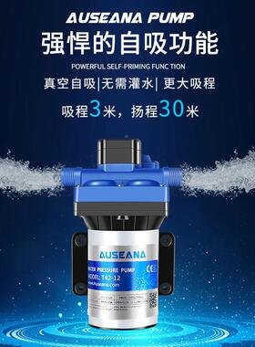 超静音车水KBK泵4自动12v2v直流自隔膜泵床车房专用吸加水箱抽排