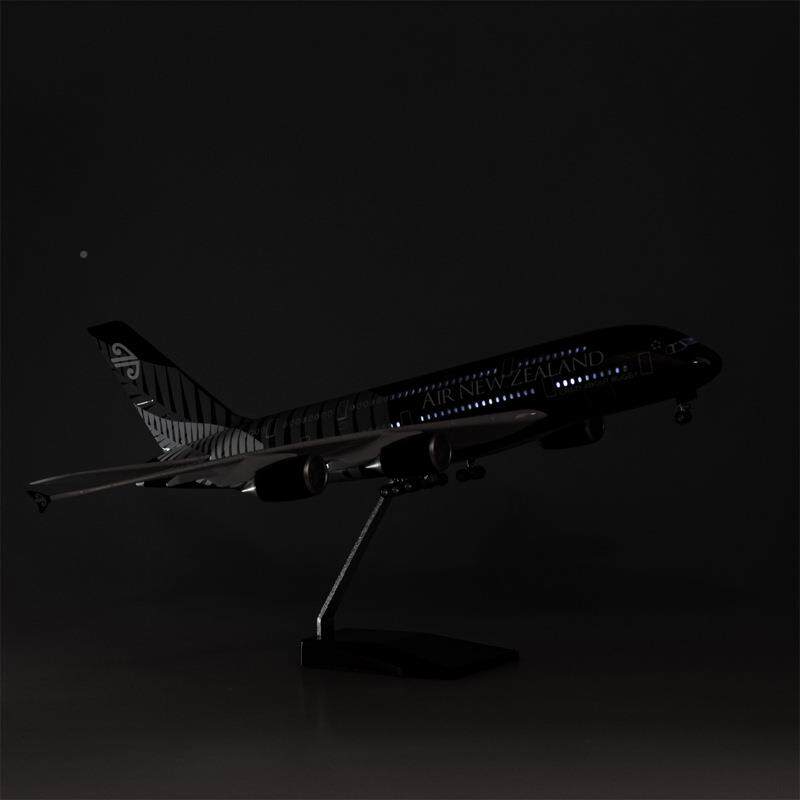 带模轮带灯4522485cm新西兰航空空客A380仿真航民客机飞机型航1:1