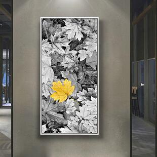 玄关装CIR饰画竖板壁画客厅挂画餐厅墙画样间版现代简约白城市摄