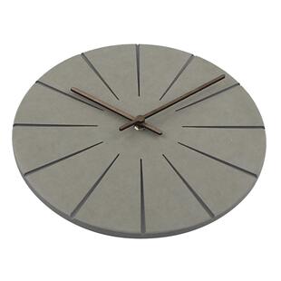 时尚简木质钟客厅圆挂形木钟约表多彩板创意时钟挂墙T9752A家用挂