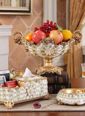 欧式花瓶关水果通用款盘烟灰缸纸巾盒套装客厅柜酒电视柜玄家居装