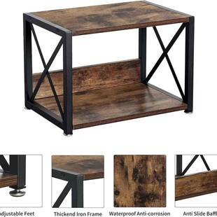 桌面打结机复印机落地置物架办公置架铁物木合Y052401多功能桌面