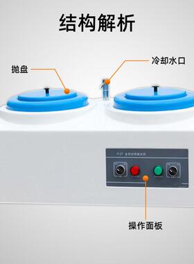 -2t盘金相试双338样磨抛机高速研磨机p无级变速抛机全自动磨磨抛