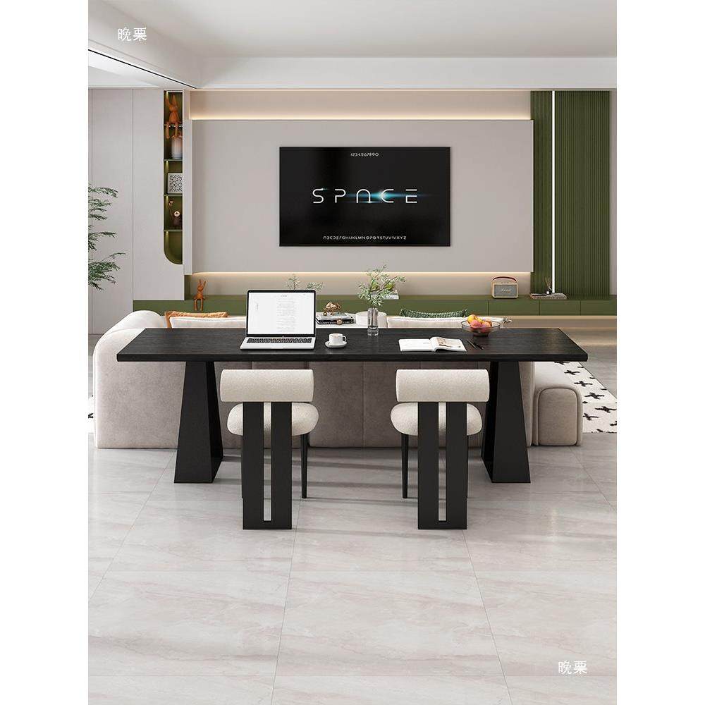 家用实木书QNB桌厅式简客约横厅沙电发后长条桌双人学习桌黑色意,鲜花速递/花卉仿真/绿植园艺,其它园艺用品,淘宝优惠券,粉丝福利购,淘宝优惠卷