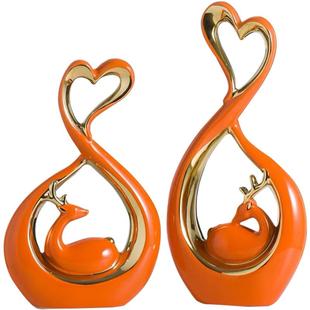 轻奢1146高档玄电视柜摆件现代客厅柜关公室酒桌面装饰品工办艺品