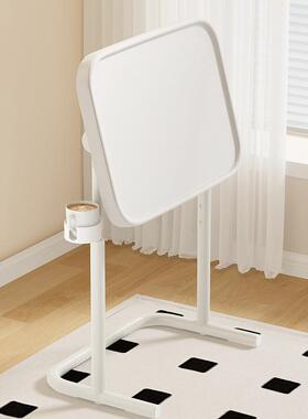 床边桌QBI可移动降电脑家用床升头简易沙发桌边卧室几书桌折叠小