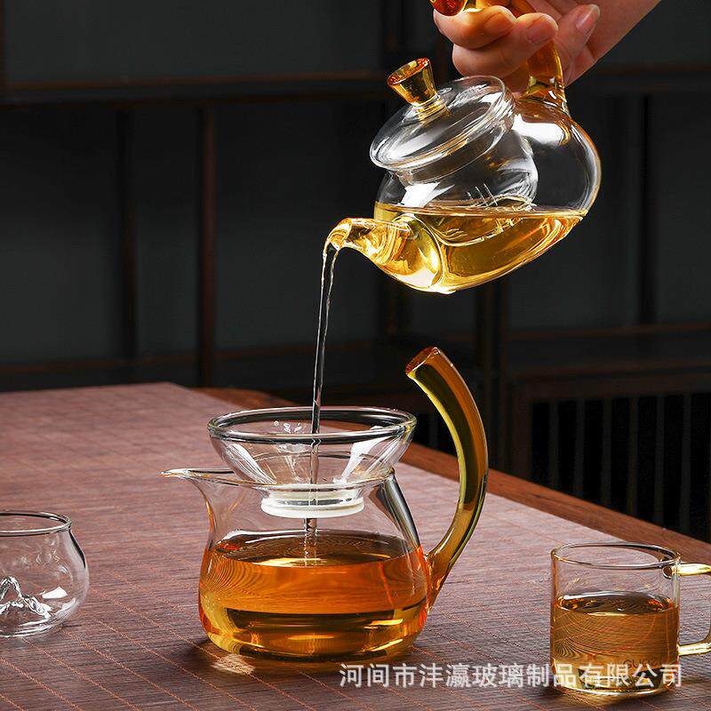 家用OOX过花滤厚茶壶分玻璃加茶壶小号单壶水壶蒸煮泡茶器茶具茶