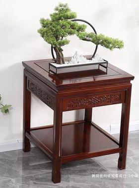新中式NII木几边几角沙发边几桌电话桌客厅小茶几鱼缸实架奇石盆