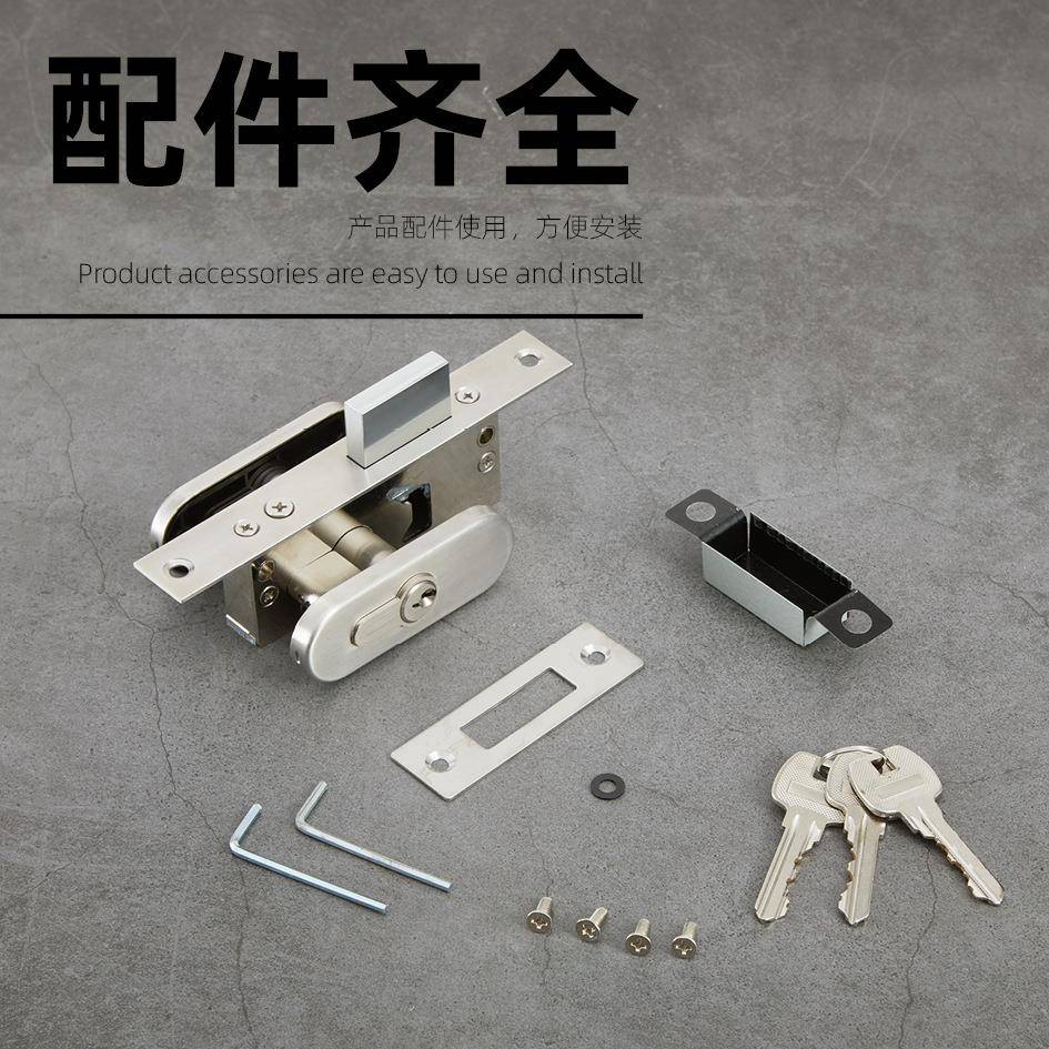 锁窄框门方舌开铝合金门锁地包框门插销平锁有框门HVT锁中间地弹
