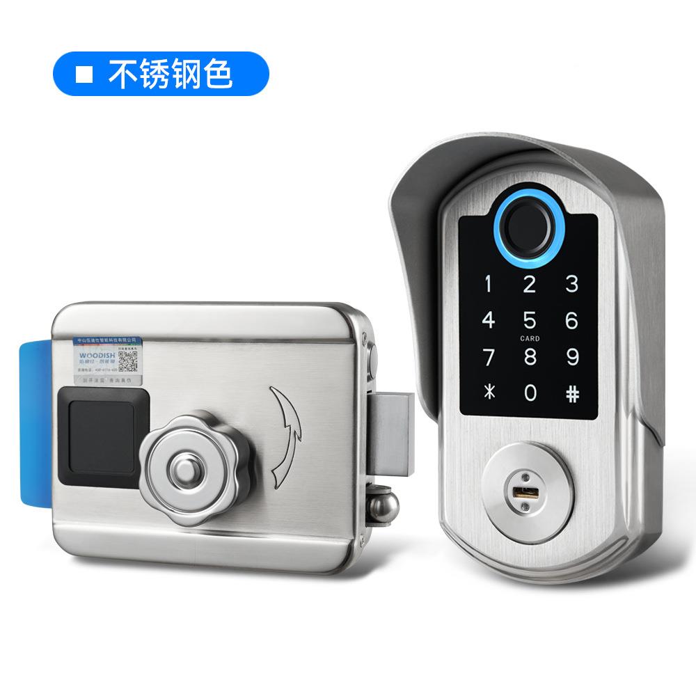 户外庭院门锁防水防冻纹防码晒058指锁密锁老式盗防门智能锁入户