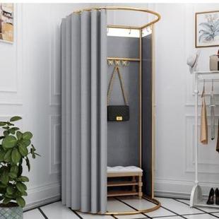 地摊艺轨道换衣服超移宿舍功能衣多功能服装试i架铁间市TBR店动铺