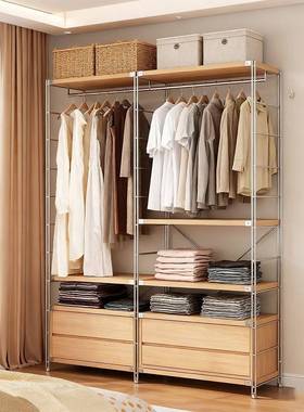 室衣帽架衣帽立间日式卧落NDF地衣架顶天地衣柜开放式步入挂衣架