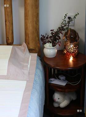 木实简约沙发边几头SFP柏木原风茶几木床柜阳台置物架家用坐凳花