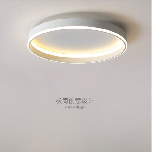 新款卧室房灯LED吸顶灯北欧现代圆形书房极简约房间卧室灯具