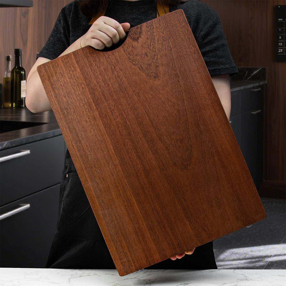森品乌檀木菜板实木家用砧板案板沙比利红铁木方形整木大号切菜板,收纳整理,烫衣板及配件,淘宝优惠券,粉丝福利购,淘宝优惠卷