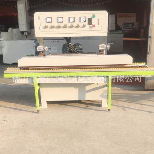 供应晶钢门板隐框铝材玻璃磨边小型玻璃磨边机隐框橱柜门加工设备