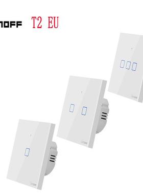 SONOFFT2EU智能触摸面板RF433