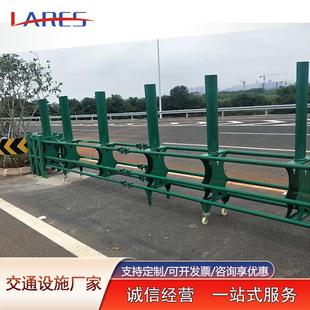 高速公路预应力活动护栏am级渐变式折叠蝴蝶板桁架式开口活动护栏