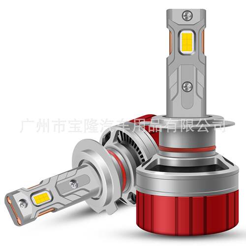 新款大功率80WLED大灯h4双铜管h7车灯h11灯泡9005H1H3超亮解码